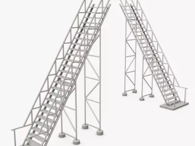 Industrial Stairs 3D model order