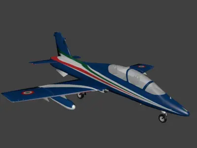Aermacchi MB 339 Low-poly 3D model