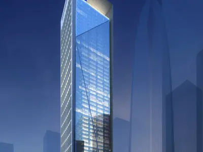 3Dmax fashion city commercial square building 392 3D model