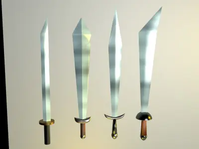 Cartoon Melee weapons 3D model