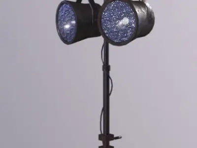 Crane Platform Light Low-poly 3D model