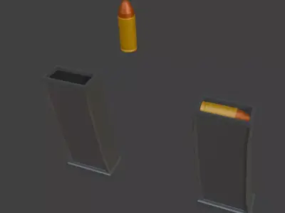 Uzi Submachine Gun Free low-poly 3D model buy