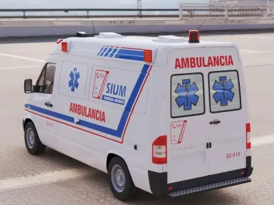 Cuban Ambulance 2002 3D model