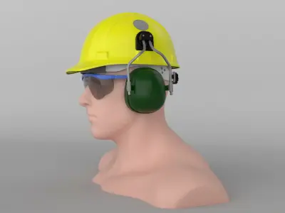 Safety helmet 3D model get