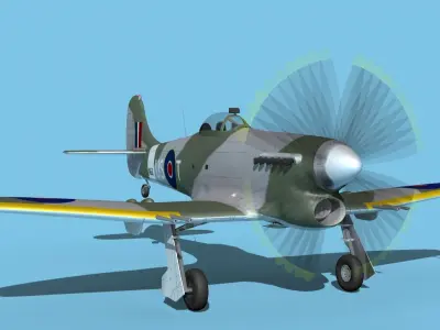 Hawker Hawker Tempest MK1 V13 3D model