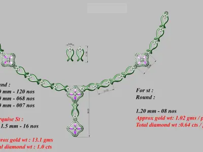 necklace  50  bulk  3dm files ready to print  part 05 3D print model