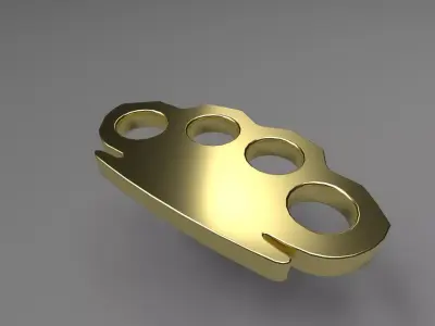 Brass knuckles 3D model
