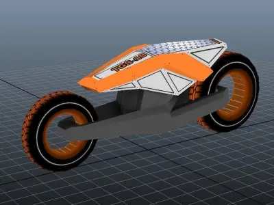 TGS18 CUSTOM BIKE Low-poly 3D model