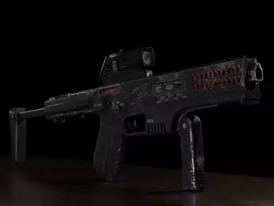 Sci-Fi Concept Gun Free 3D model