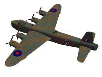 Short Stirling Mk III 3D model