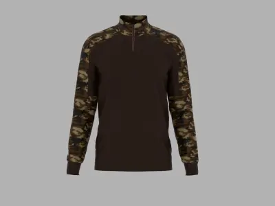 Military T-shirt Low-poly 3D model purchase