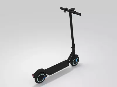 Electric Scooter Realistic 3D model