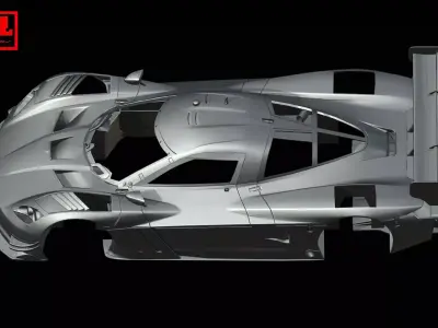 Chevrolet Corvette Daytona Prototype 2012-2016 - Car Body Shell 3D print model