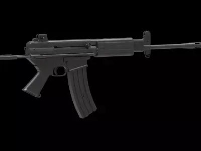 Daewoo K1 Low Poly Low-poly 3D model