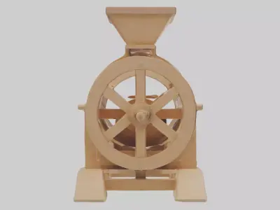Grainmill Model Low-poly 3D model