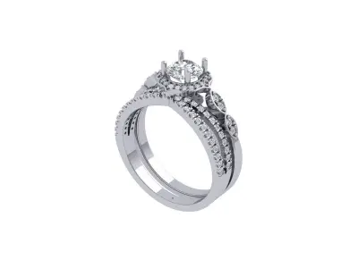 Art Deco Ring 3D print model 26