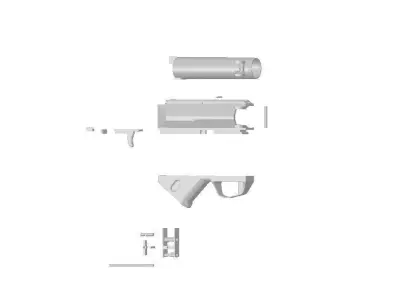 ASG Grenade launcher Free 3D model