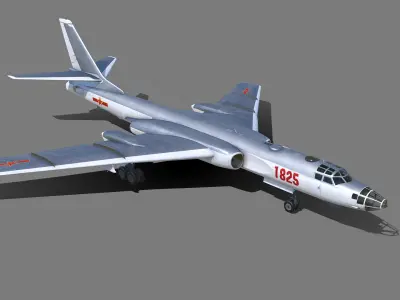 Tu-16 Badger  Xian H-6A 3D model purchase