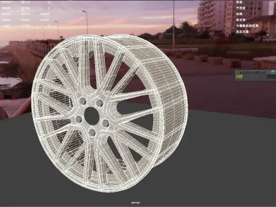 Car wheels 3D model