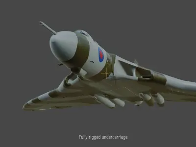 Avro Vulcan B2 bomber 3D model