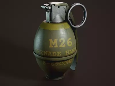 M26 grenade Low-poly 3D model buy