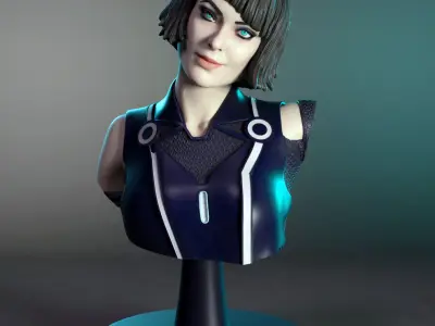 Quorra bust Free 3D print model