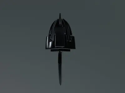 Albedo Axe High Poly Low-poly 3D model
