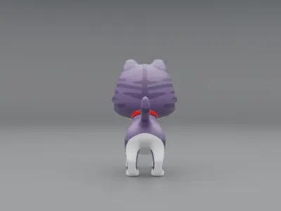 3D Cat Cartoon 3D model