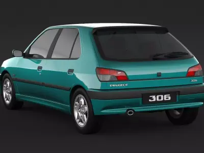 Peugeot 306 Mk1 Hatchback 3D model