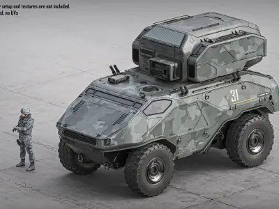 ARMORED VEHICLE 3D model by MaximMMI