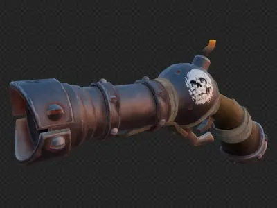 Stylized Ruined King Weapon  3D model