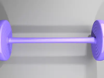 Plastic Wheel 5 3D model