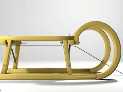 Sled - type 3 3D model