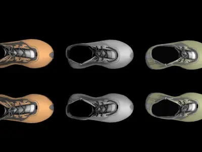 Military Boots - Army shoes Low-poly 3D model