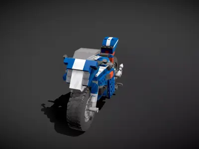 Lego Race Rider 3D model