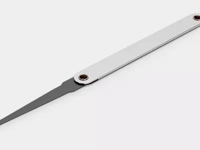 Lockpick V2 - Pyramid Tip Steel Pick Handtool 3D model