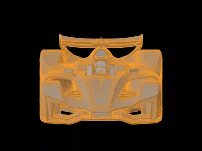 Futuristic F1 Racer 3D print model
