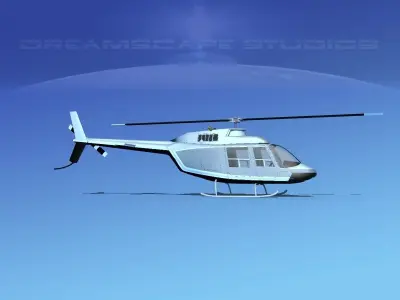 Bell 206 Jet Ranger V22 3D model
