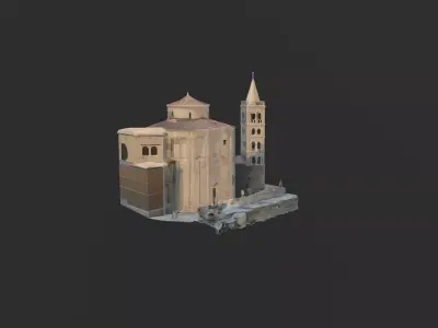 Zadar Sveti Donat Saint donat Church 3D model