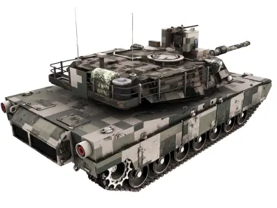 ABRAMS Low-poly 3D model