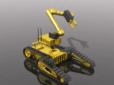 Military robot - toy 3D print model