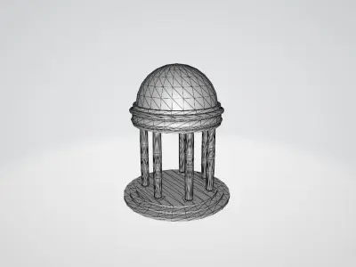 Tuscan Order Exterior Design Low-poly 3D model purchase