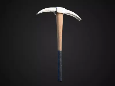 Pick Axe Low-poly 3D model