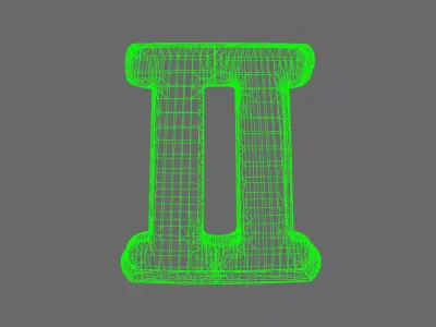 Space Knights DV04 Standard Roman Numeral 02 Shoulder Symbols 3D print model