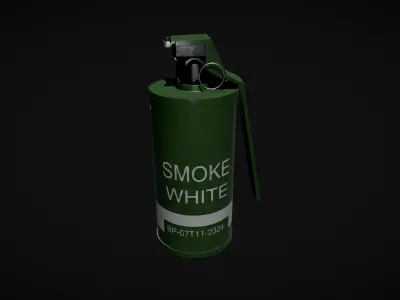 US WW2 M18 Smoke Grenade 3D model