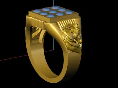 Thrilling horse ring Part 3 3D print model