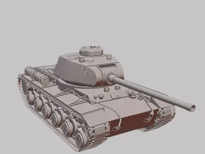 KV 85 Soviet Heavy Tank 3D Print Model 3D print model