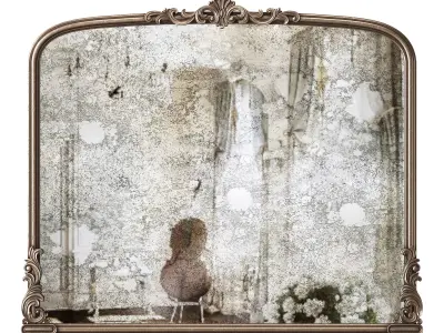 Espejo de pared barroco Fabricio 3D model