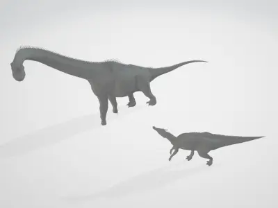 dinosaur 3D print model 2