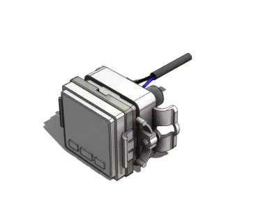 Pressostato SMC ISE30A 01 B L ZS 27 D Pressure Switch 3D model